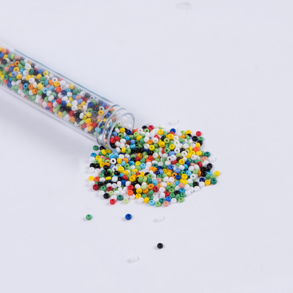 Opaque Multicolor Czech Seed Beads - Size 10 Opaque Multicolor Czech Seed Beads - Size 10