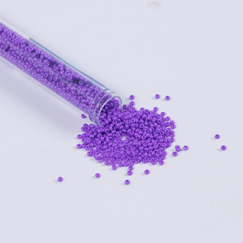 Violet Opaque Czech Seed Beads - Size 10 Violet Opaque Czech Seed Beads - Size 10