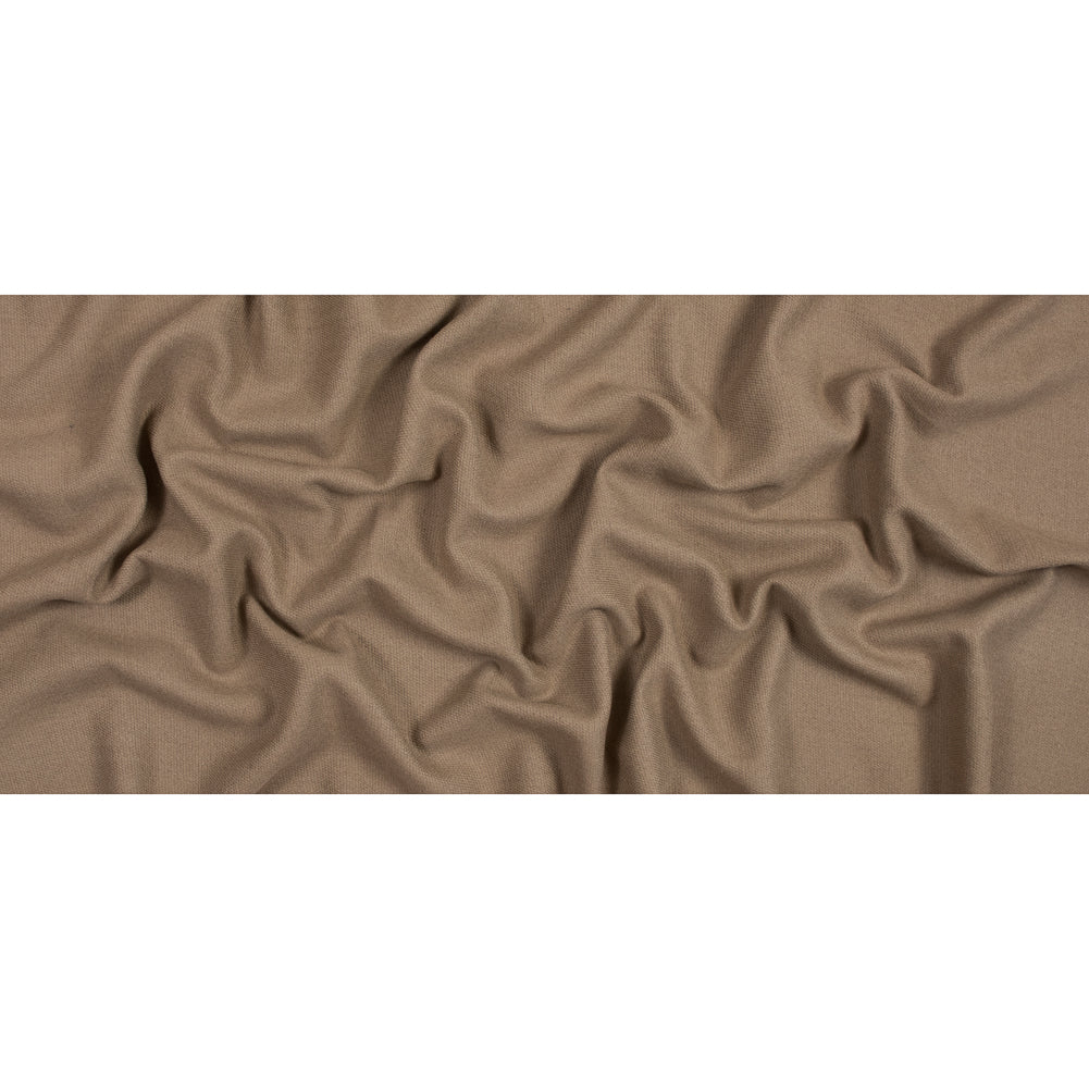 Tan Ribbed Wool Coating Full Tan Ribbed Wool Coating Full