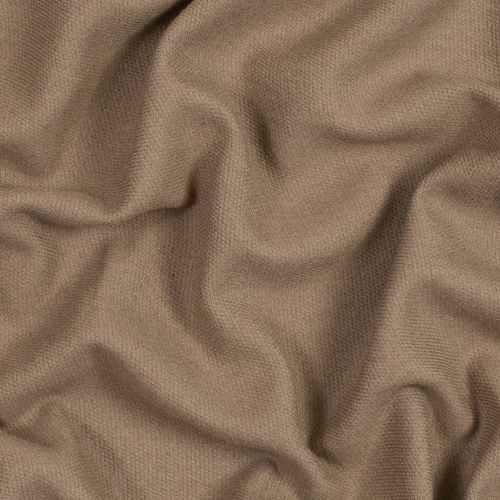 Tan Ribbed Wool Coating Tan Ribbed Wool Coating