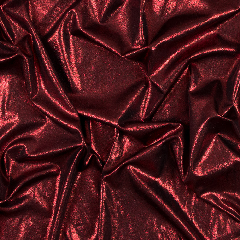 Metallic Mars Red All-Over Foil Knit Metallic Mars Red All-Over Foil Knit