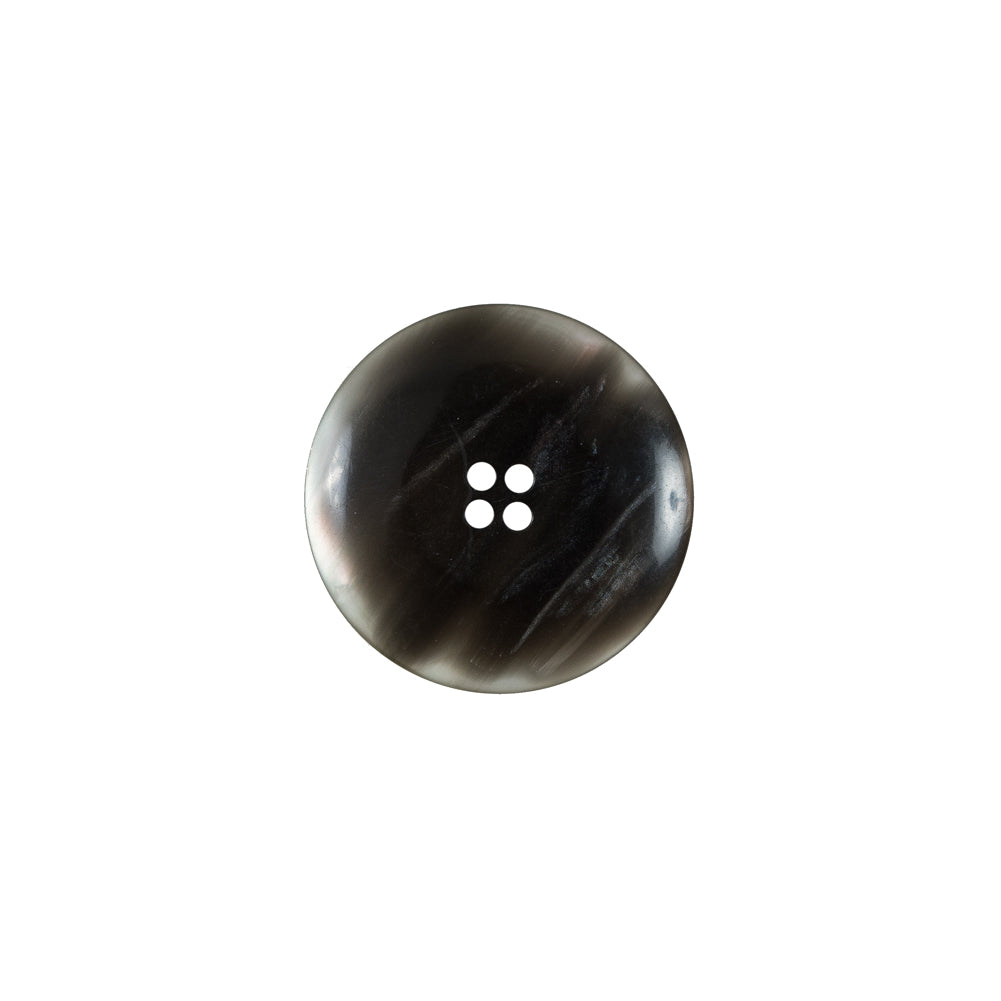 Gray Iridescent Plastic Button - 24L/15mm Detail Gray Iridescent Plastic Button - 24L/15mm Detail