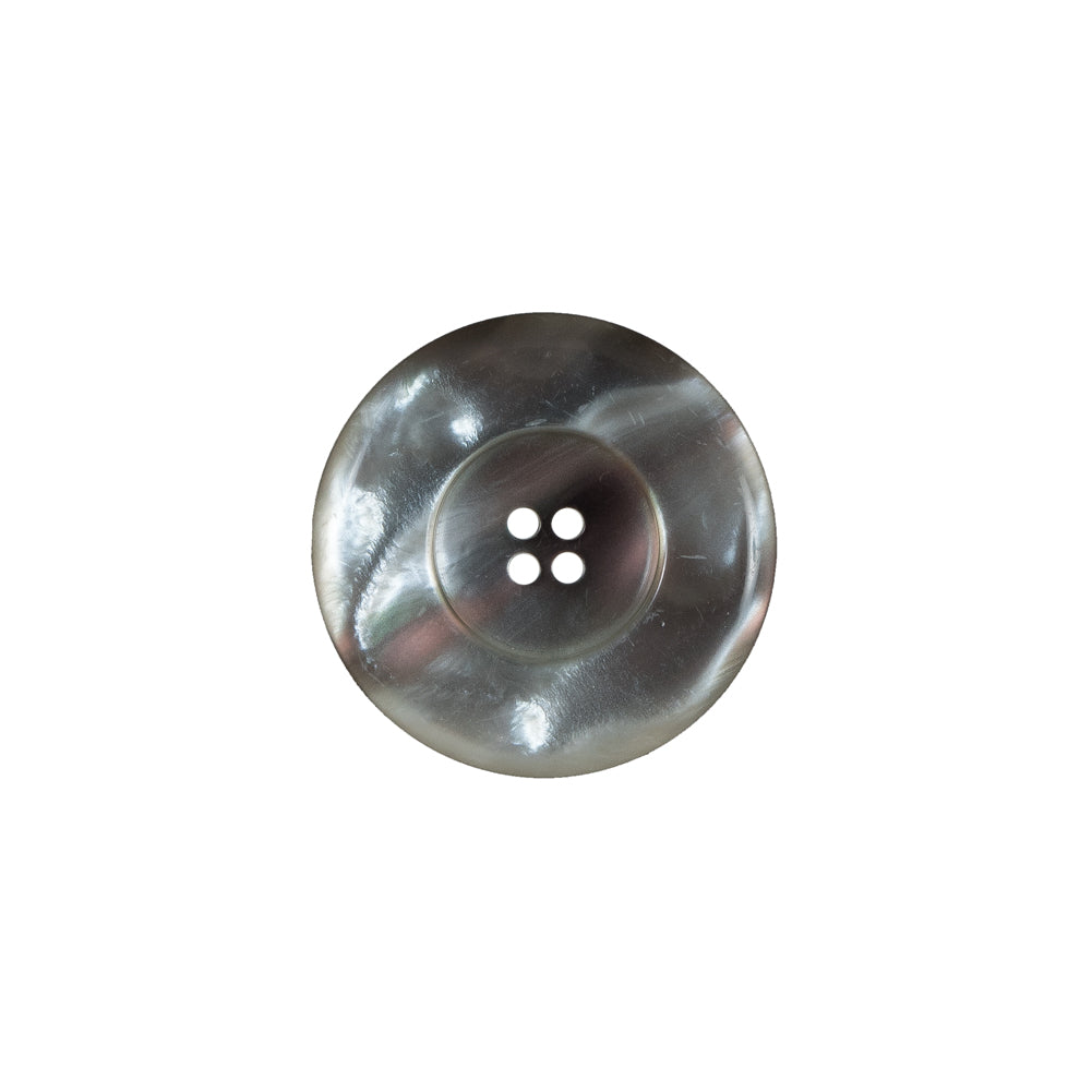 Gray Iridescent Plastic Button - 28L/18mm Gray Iridescent Plastic Button - 28L/18mm