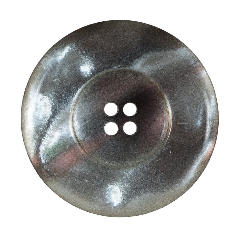 Gray Iridescent Plastic Button - 54L/34mm Gray Iridescent Plastic Button - 54L/34mm