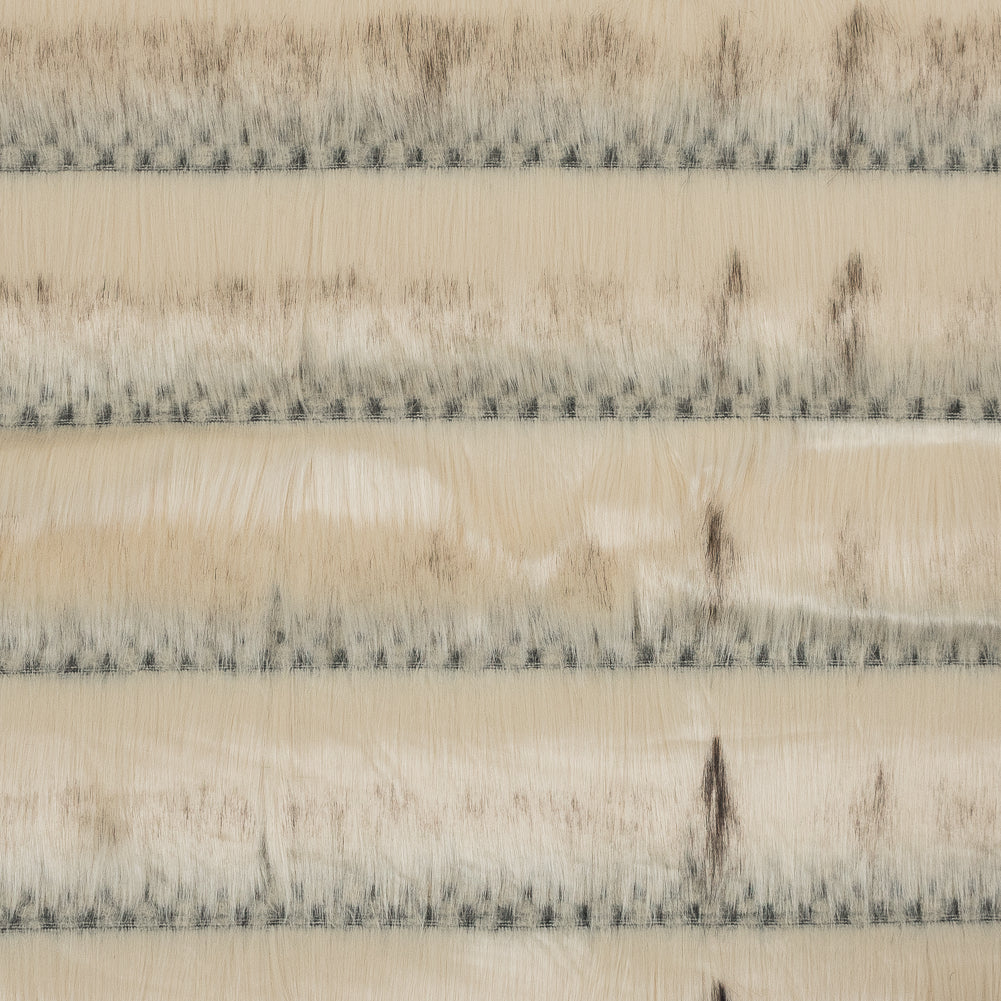 Cream Striped Faux Fur Cream Striped Faux Fur