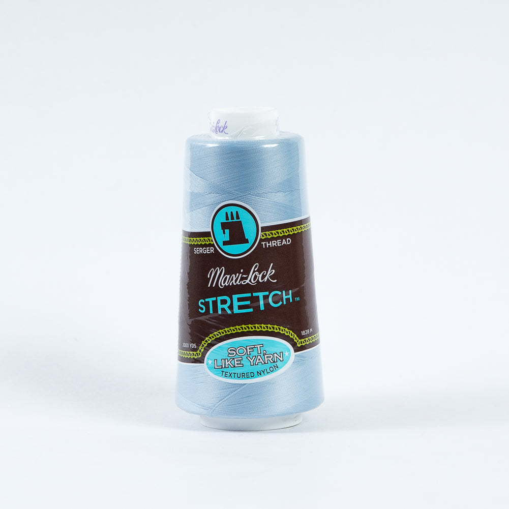 Maxi-Lock Stretch Serger Thread 2000yds - Lucerne Blue Maxi-Lock Stretch Serger Thread 2000yds - Lucerne Blue