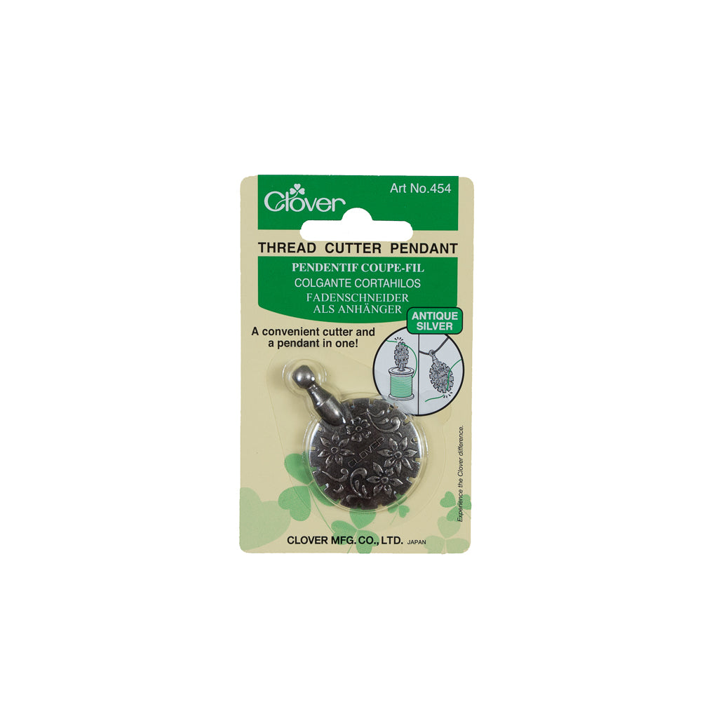 Clover Antique Silver Thread Cutter Pendant Clover Antique Silver Thread Cutter Pendant