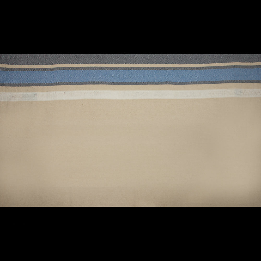 Sea NY Navy and Gilded Beige Striped Cotton Canvas Full Sea NY Navy and Gilded Beige Striped Cotton Canvas Full