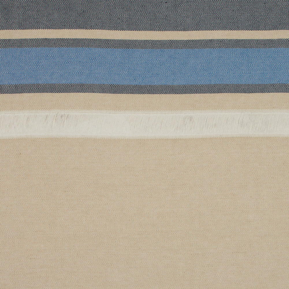 Sea NY Navy and Gilded Beige Striped Cotton Canvas Sea NY Navy and Gilded Beige Striped Cotton Canvas