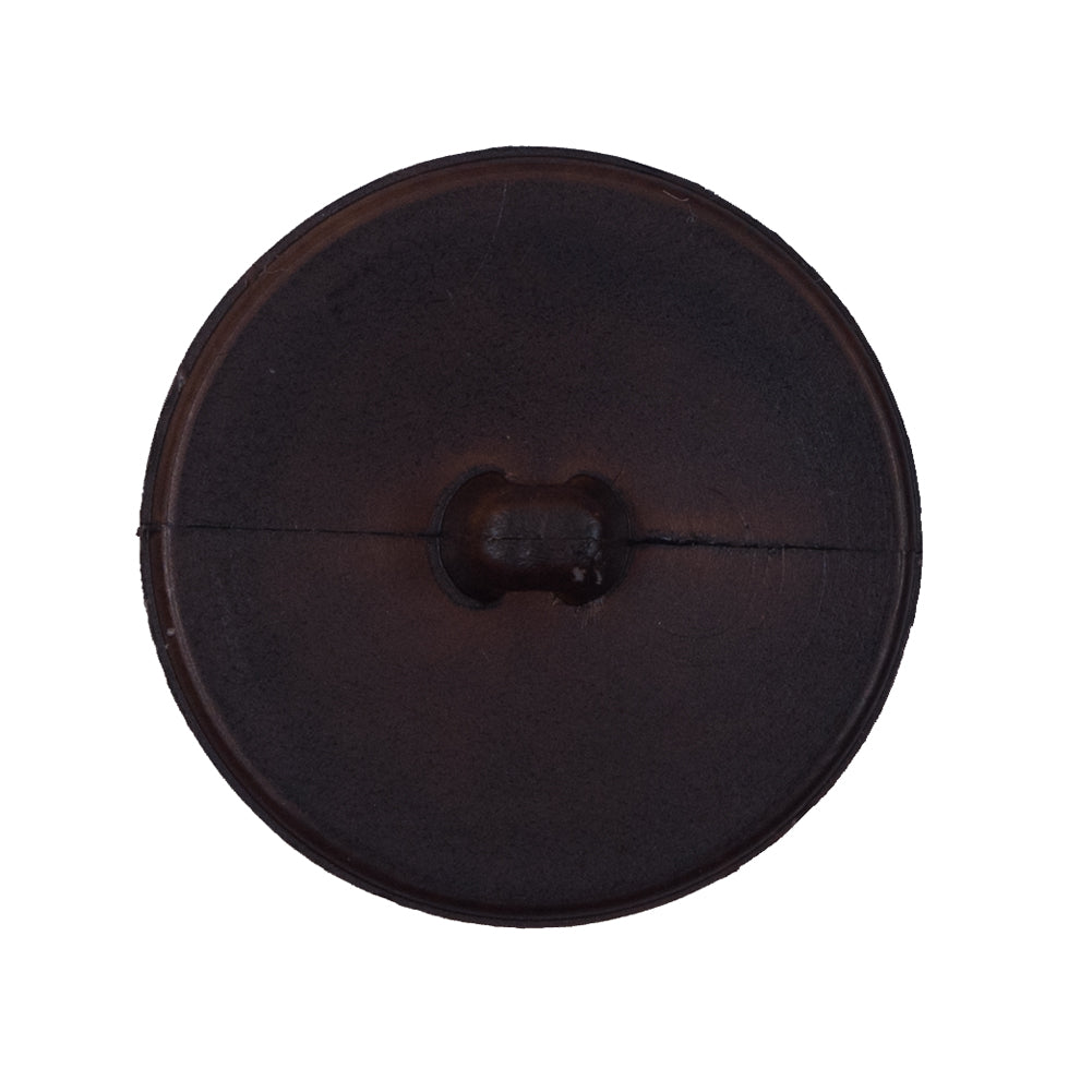 Brown Etched Plastic Shank Back Button - 44L/28mm Detail Brown Etched Plastic Shank Back Button - 44L/28mm Detail