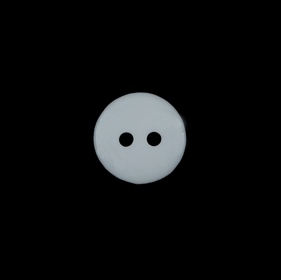 White Iridescent Plastic Button - 20L/12.5mm Detail White Iridescent Plastic Button - 20L/12.5mm Detail
