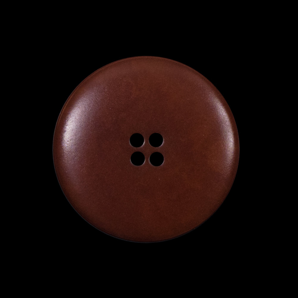 Italian Brown and White Etched Plastic Button - 40L/25.5mm Detail Italian Brown and White Etched Plastic Button - 40L/25.5mm Detail