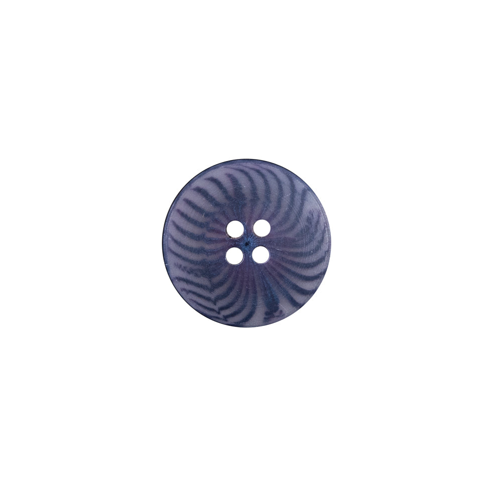 Blue Plastic 4-Hole Button - 20L/12.5mm Blue Plastic 4-Hole Button - 20L/12.5mm
