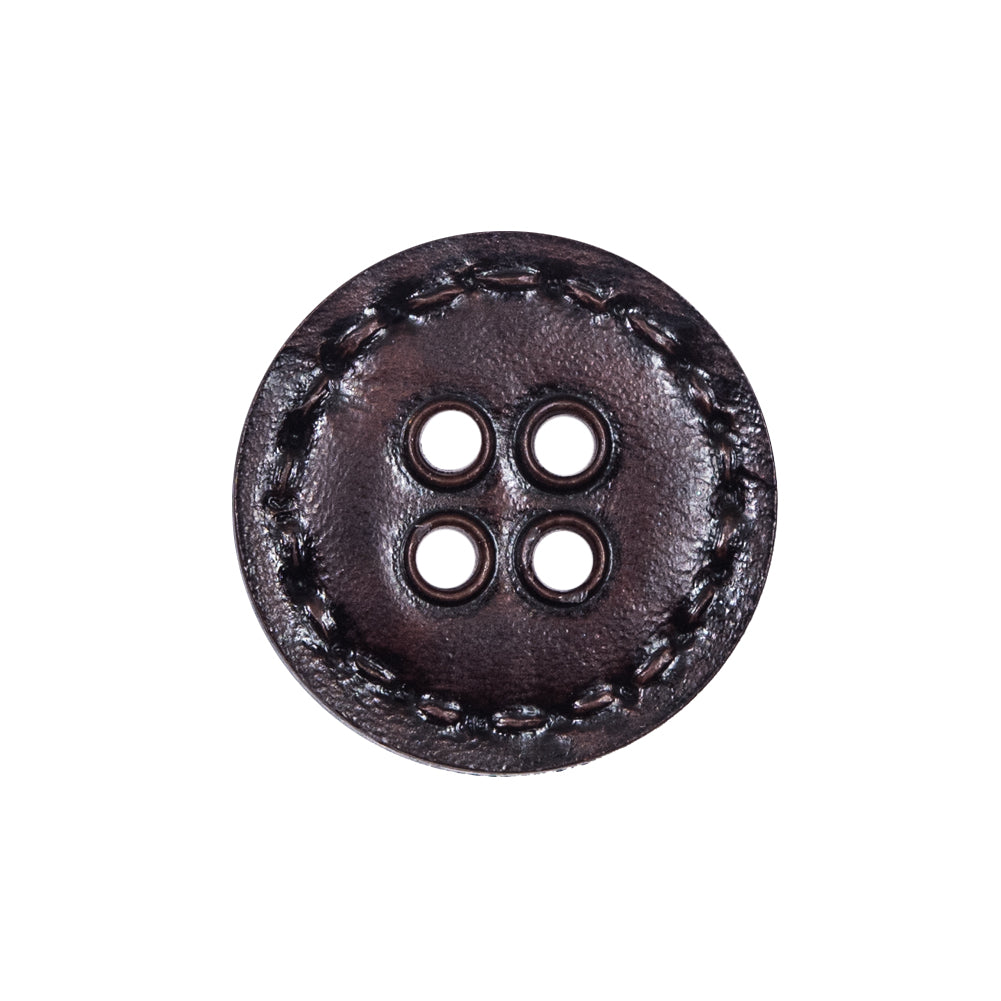 Brown Plastic 4-Hole Button - 36L/23mm Brown Plastic 4-Hole Button - 36L/23mm