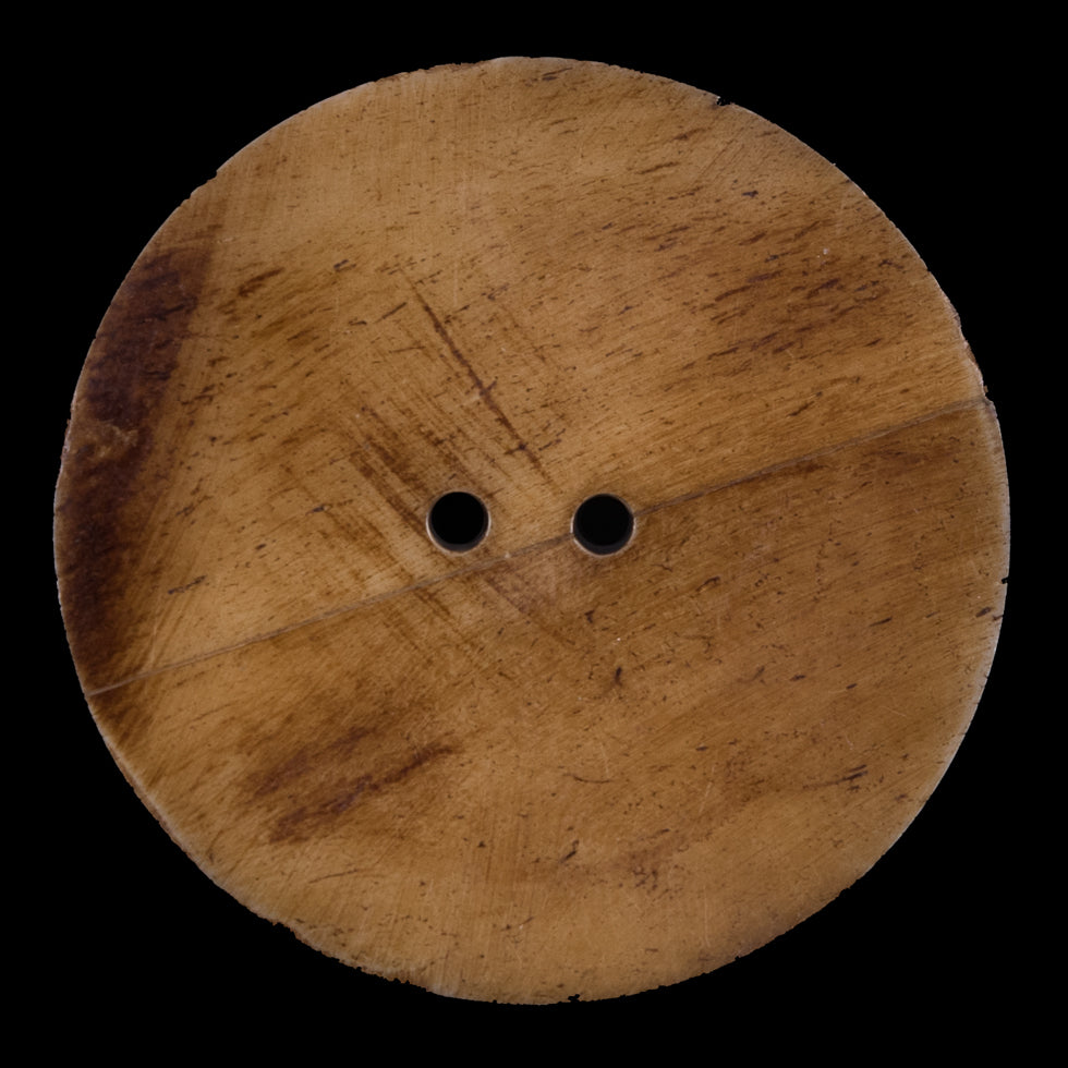 Carved Natural Bone Button - 60L/38mm Detail Carved Natural Bone Button - 60L/38mm Detail