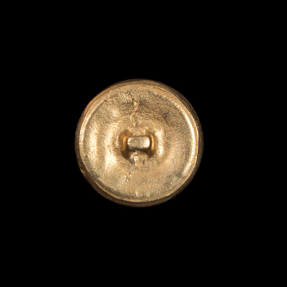 Gold Faux 4-Hole Metal Shank Back Button - 34L/21.5mm Detail Gold Faux 4-Hole Metal Shank Back Button - 34L/21.5mm Detail