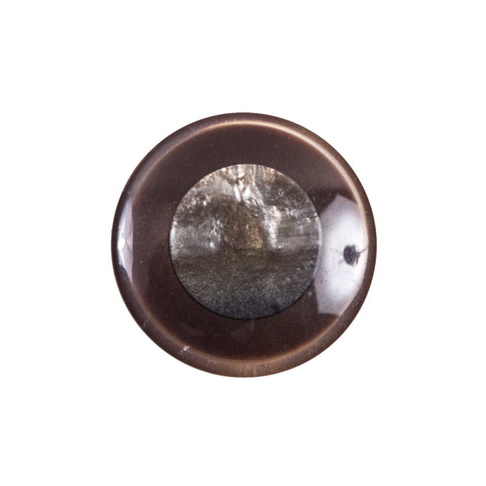 Brown Plastic Self Shank Button - 36L/23mm Brown Plastic Self Shank Button - 36L/23mm