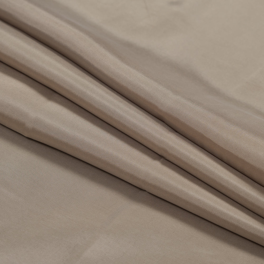 Washed Copper and Rayon Twill - Taupe - Darcy Collection - Folded Washed Copper and Rayon Twill - Taupe - Darcy Collection - Folded