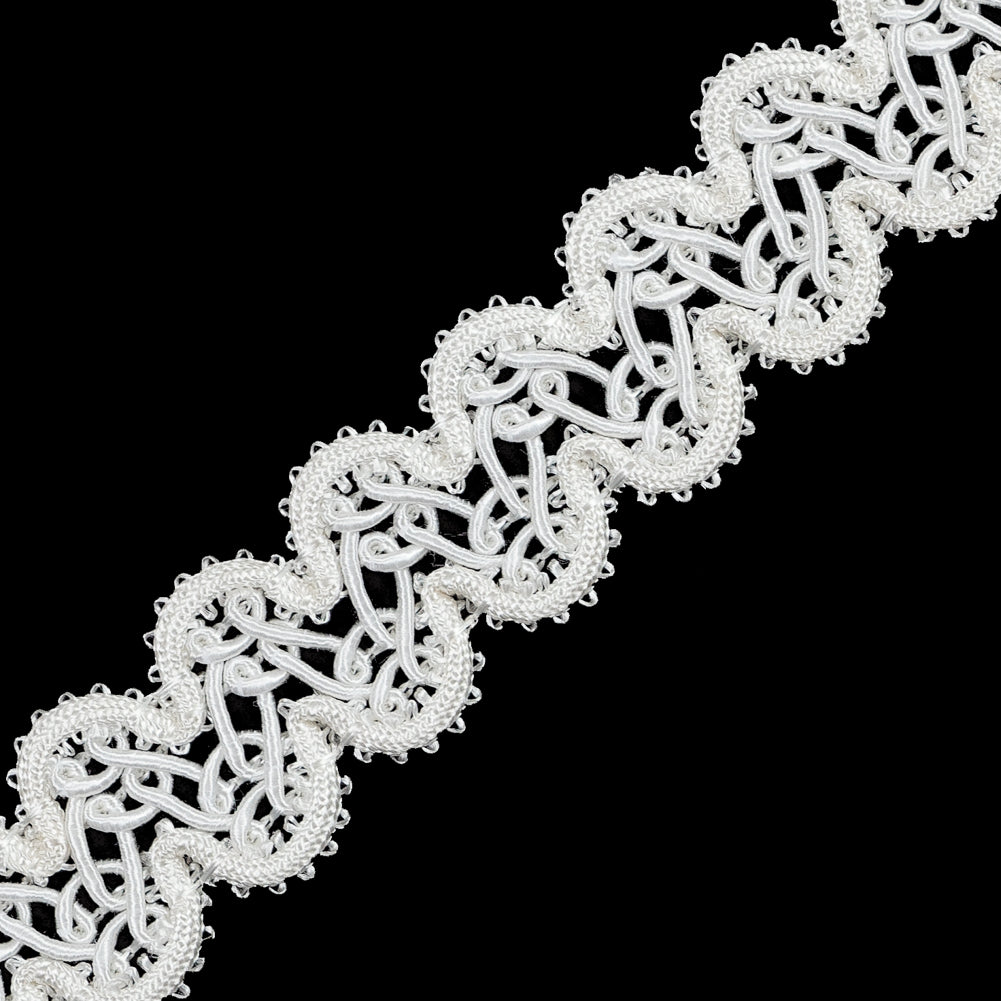 Ivory Braided Cord - 1" Detail Ivory Braided Cord - 1" Detail