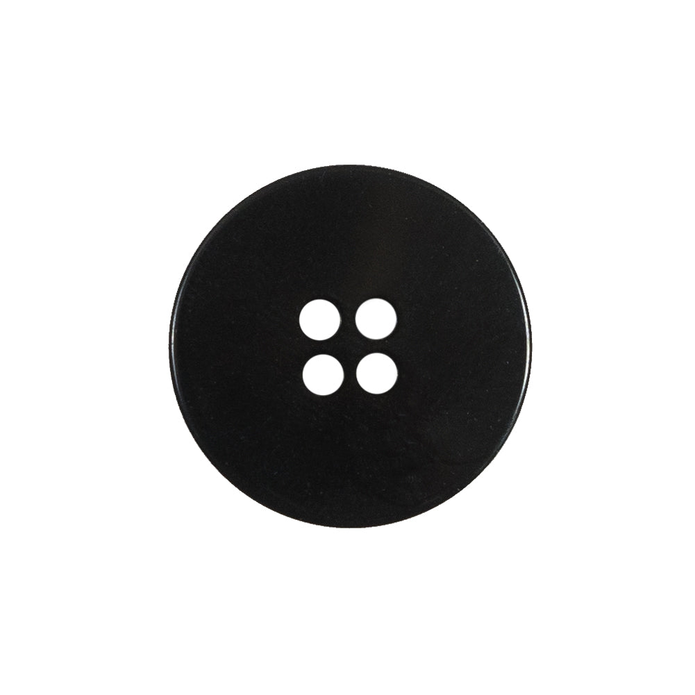 Black Plastic 4-Hole Button - 36L/23mm Black Plastic 4-Hole Button - 36L/23mm