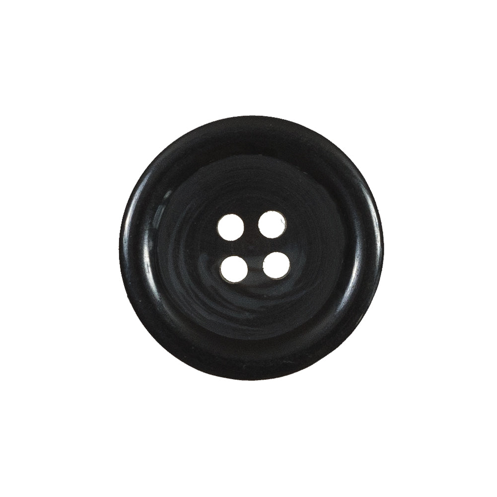 Black and Gray Swirled Plastic Button - 36L/23mm Black and Gray Swirled Plastic Button - 36L/23mm
