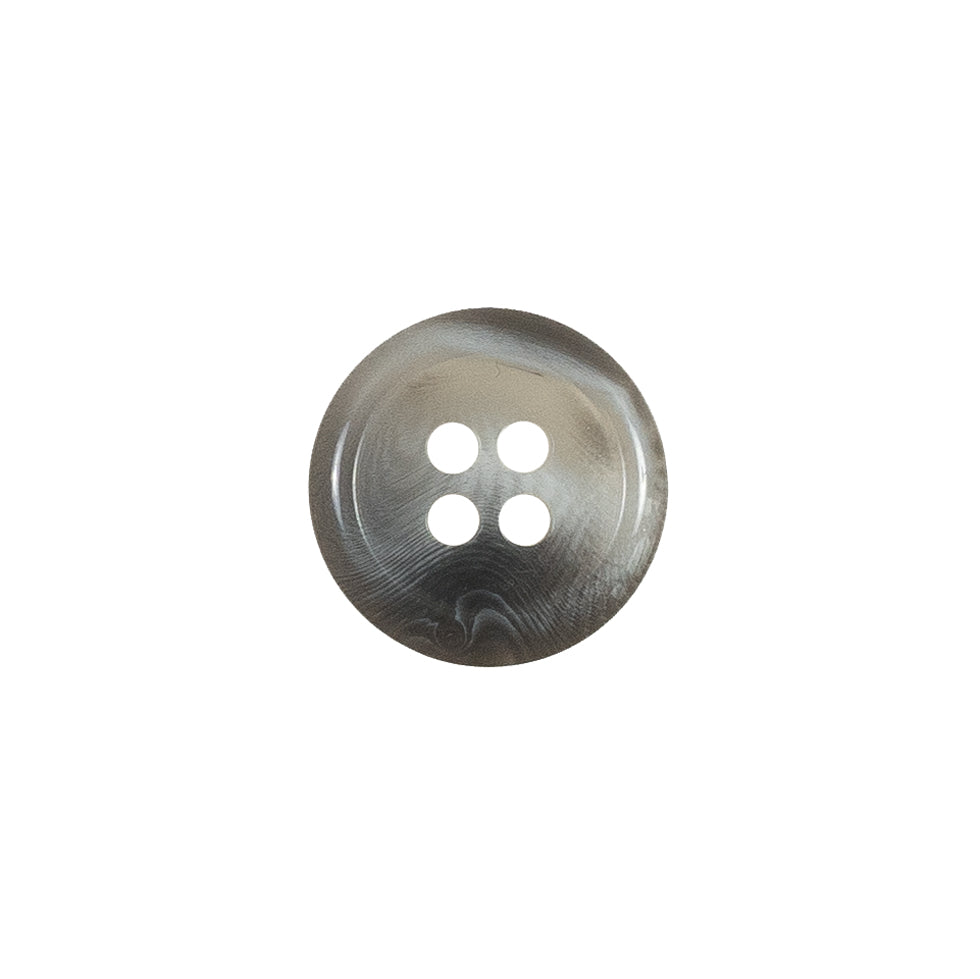 Light Gray Swirl 4-Hole Plastic Button - 24L/15mm Light Gray Swirl 4-Hole Plastic Button - 24L/15mm