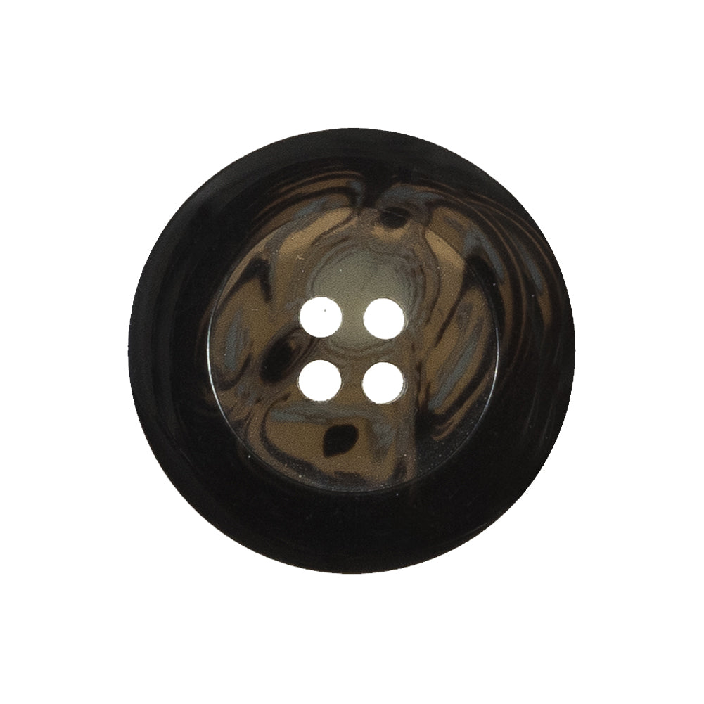 Black Plastic 4-Hole Button - 40L/25.5mm Black Plastic 4-Hole Button - 40L/25.5mm