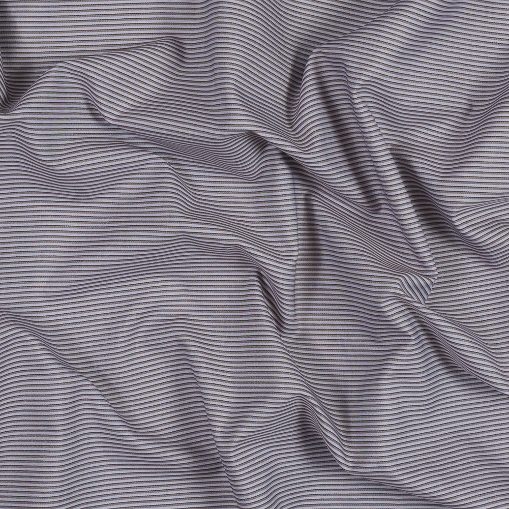 Lavender Fog Shadow Striped Cotton Shirting Lavender Fog Shadow Striped Cotton Shirting