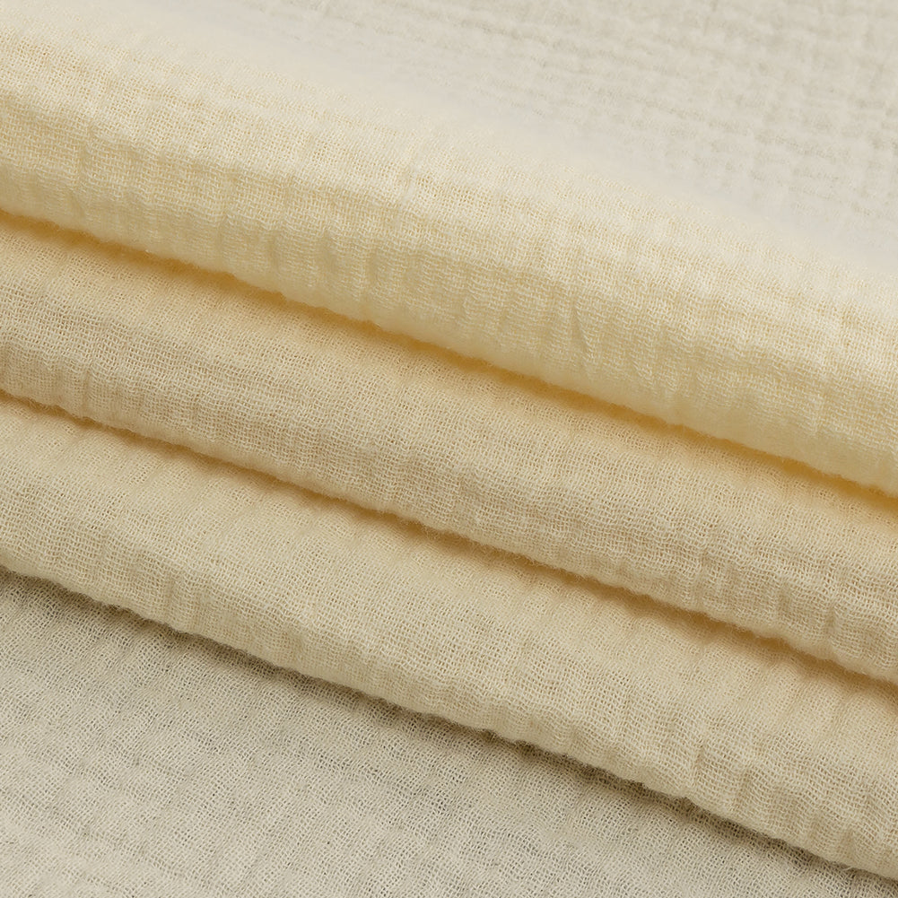 Double Cotton Gauze - Cloud Cream - Talamanca Collection Detail Double Cotton Gauze - Cloud Cream - Talamanca Collection Detail