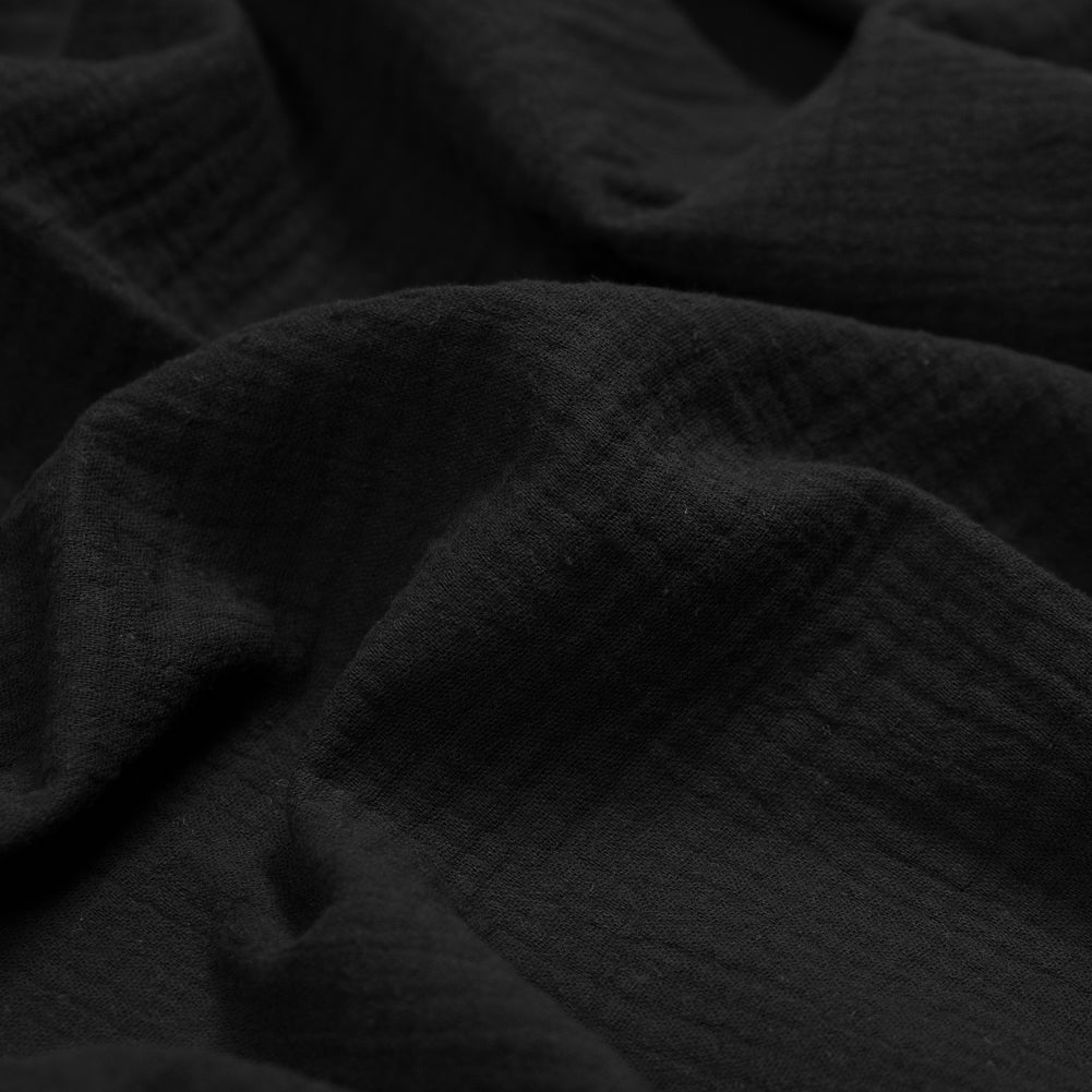 Double Cotton Gauze - Black - Talamanca Collection Full Double Cotton Gauze - Black - Talamanca Collection Full