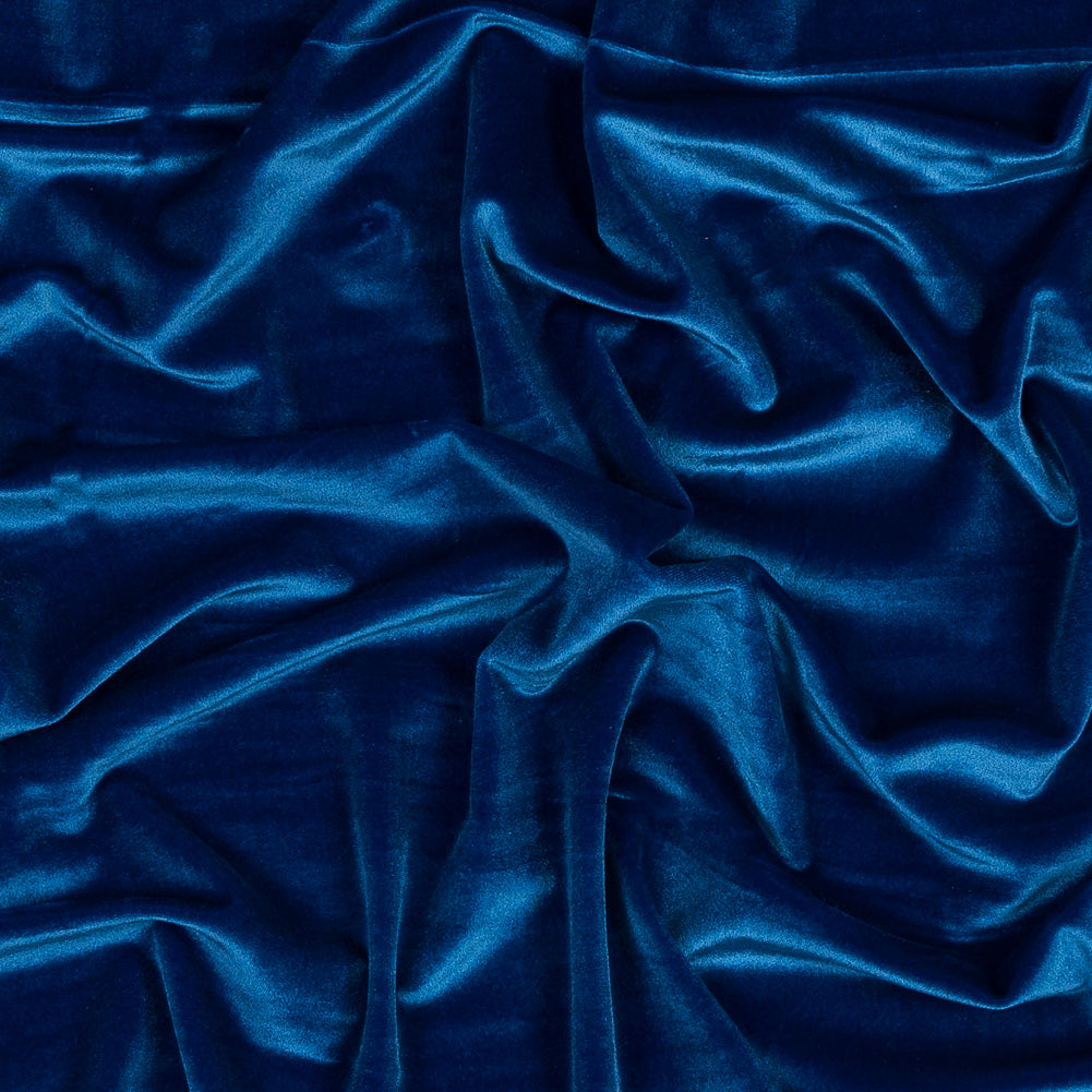 Stretch Velour - Brilliant Blue - Persica Collection Stretch Velour - Brilliant Blue - Persica Collection