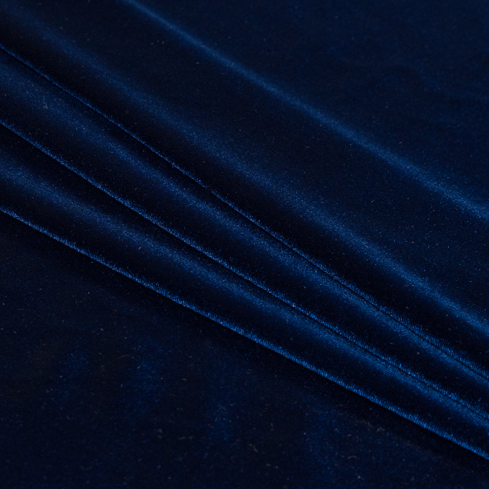 Stretch Velour - Royal Blue - Persica Collection Detail Stretch Velour - Royal Blue - Persica Collection Detail