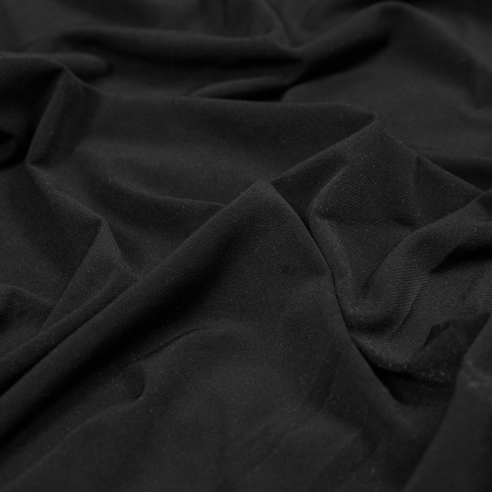 Black Stretch Matte Polyester Jersey Detail Black Stretch Matte Polyester Jersey Detail