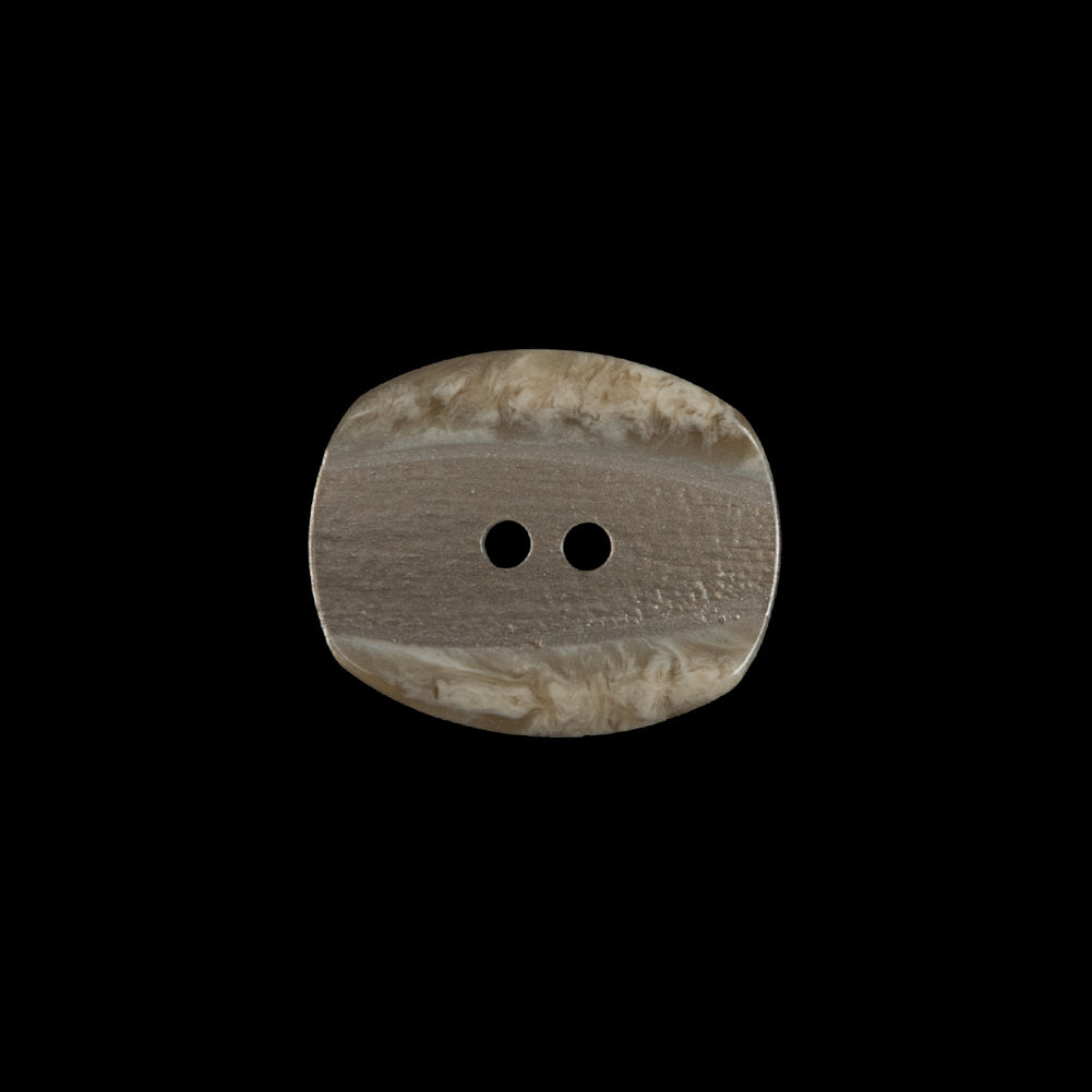 Beige Iridescent 2-Hole Plastic Button - 28L/18mm Beige Iridescent 2-Hole Plastic Button - 28L/18mm