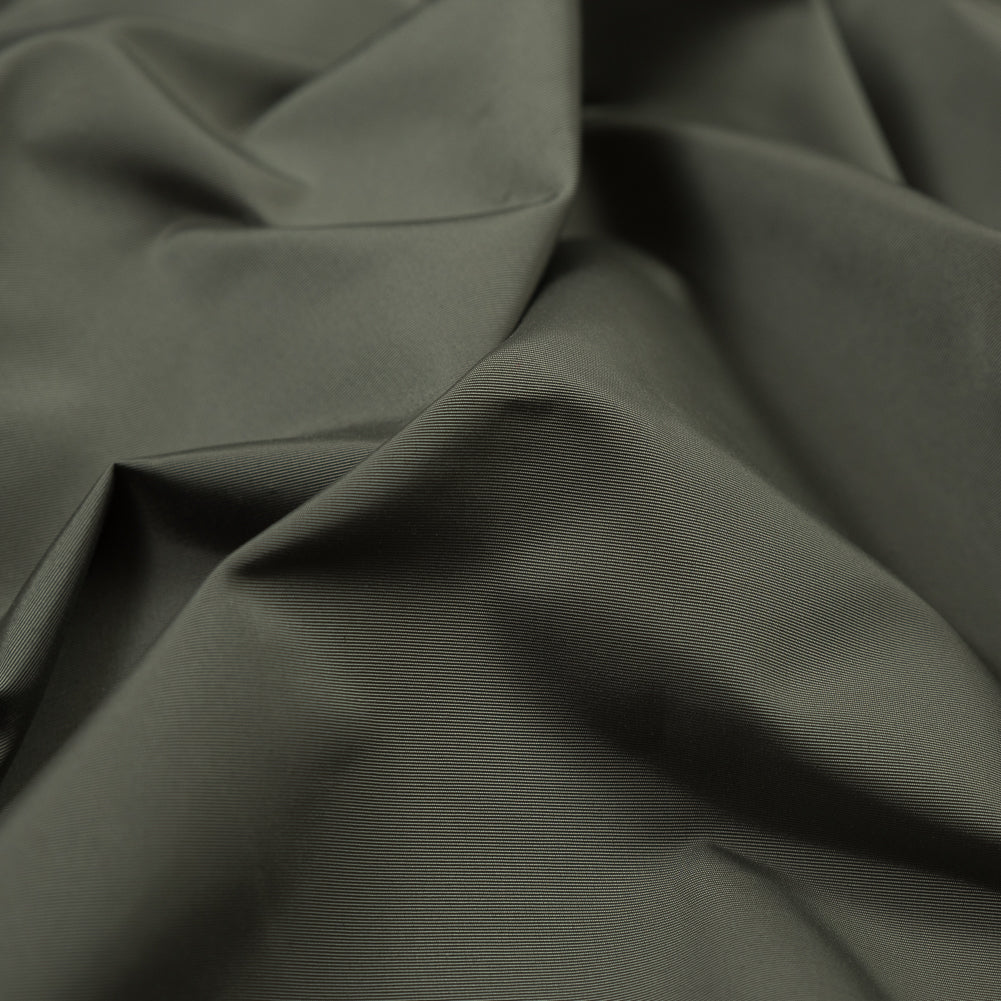 Olive Polyester Faille Detail Olive Polyester Faille Detail
