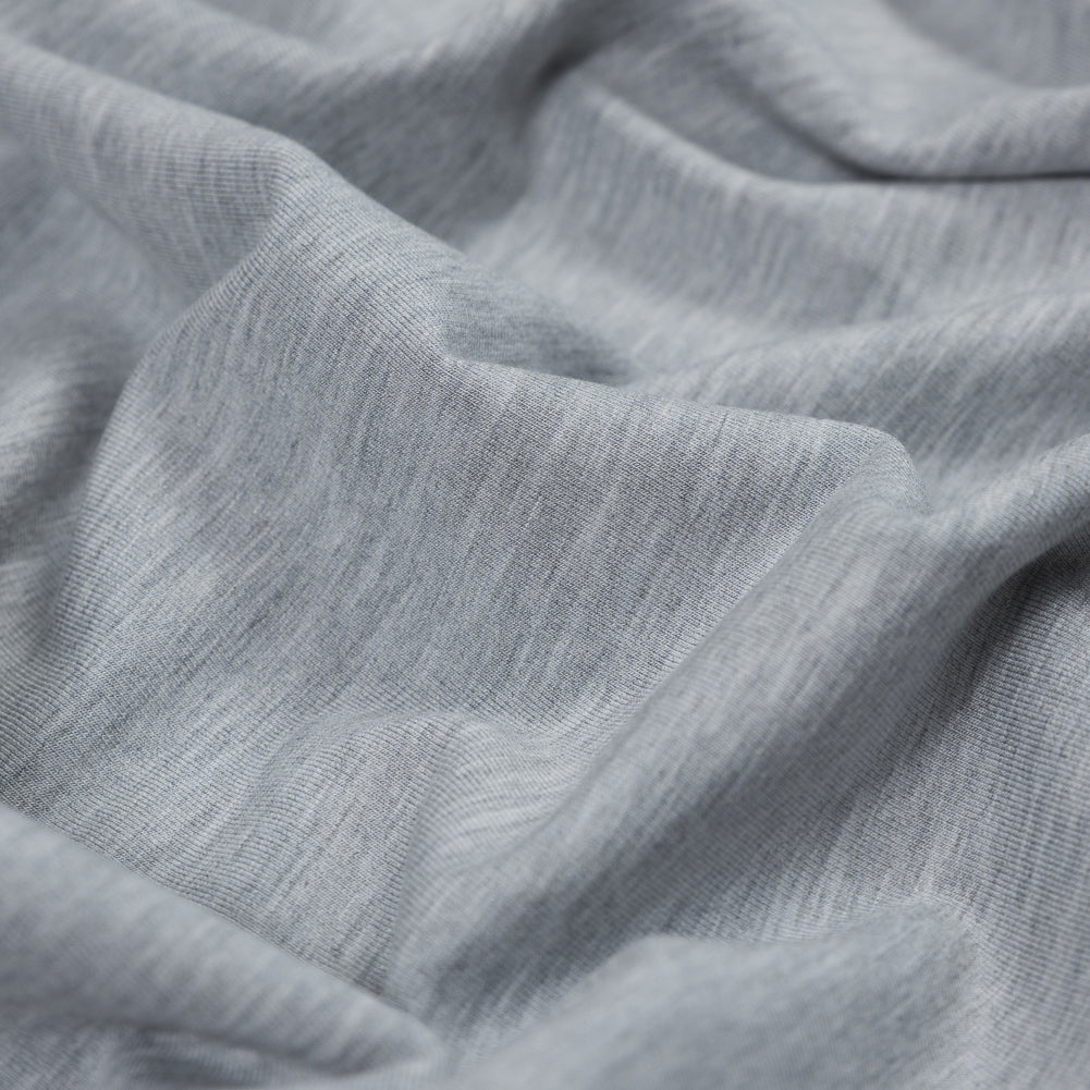 Bamboo and Merino Wool Stretch Fleece - Light Gray Full Bamboo and Merino Wool Stretch Fleece - Light Gray Full
