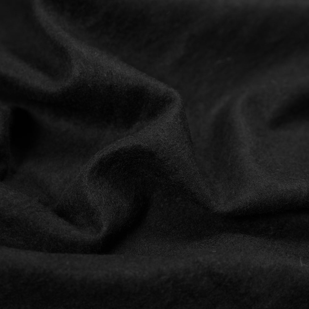 Bamboo and Merino Wool Stretch Fleece - Black Full Bamboo and Merino Wool Stretch Fleece - Black Full