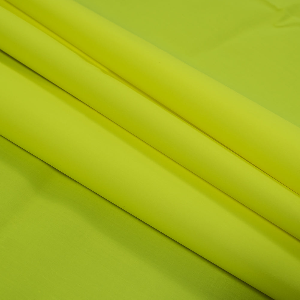 Neon Yellow Cotton-Backed Reflective Fabric Detail Neon Yellow Cotton-Backed Reflective Fabric Detail