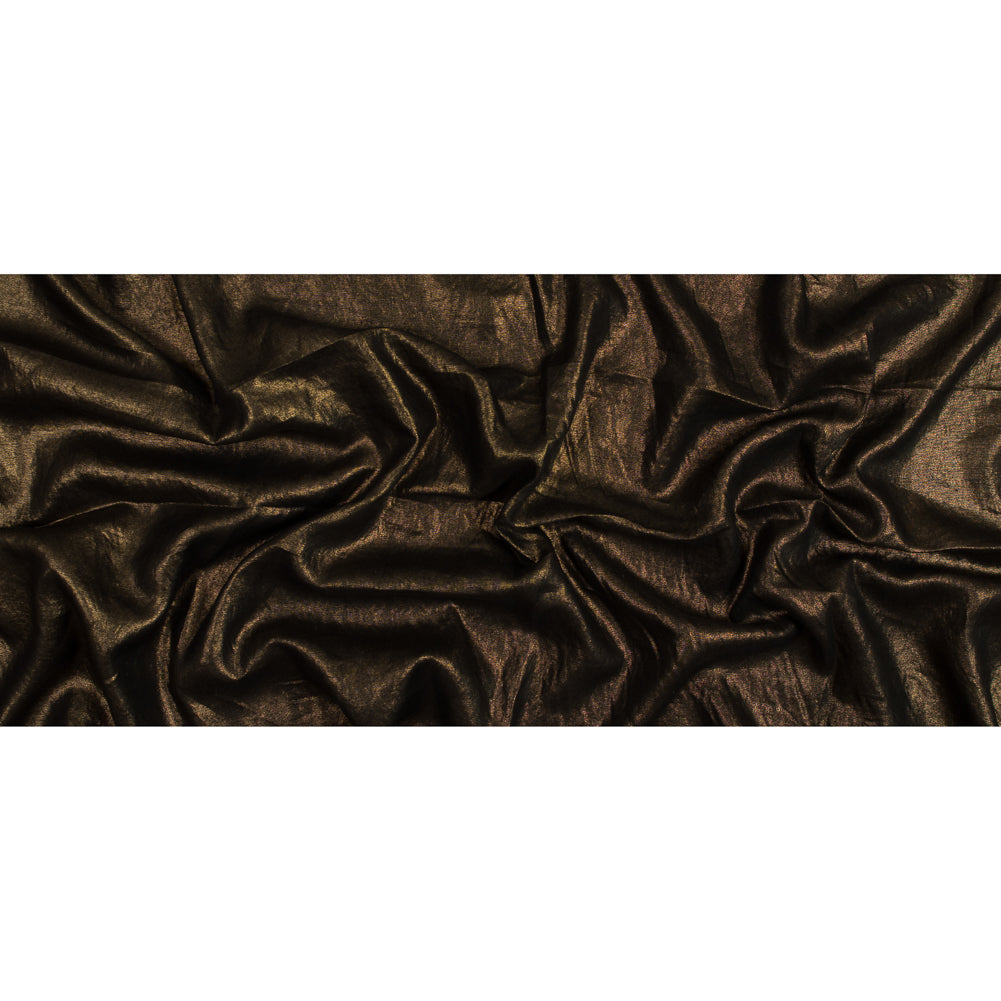 Simone Black Lightweight Woven with Metallic Gold Foil Folded Simone Black Lightweight Woven with Metallic Gold Foil Folded