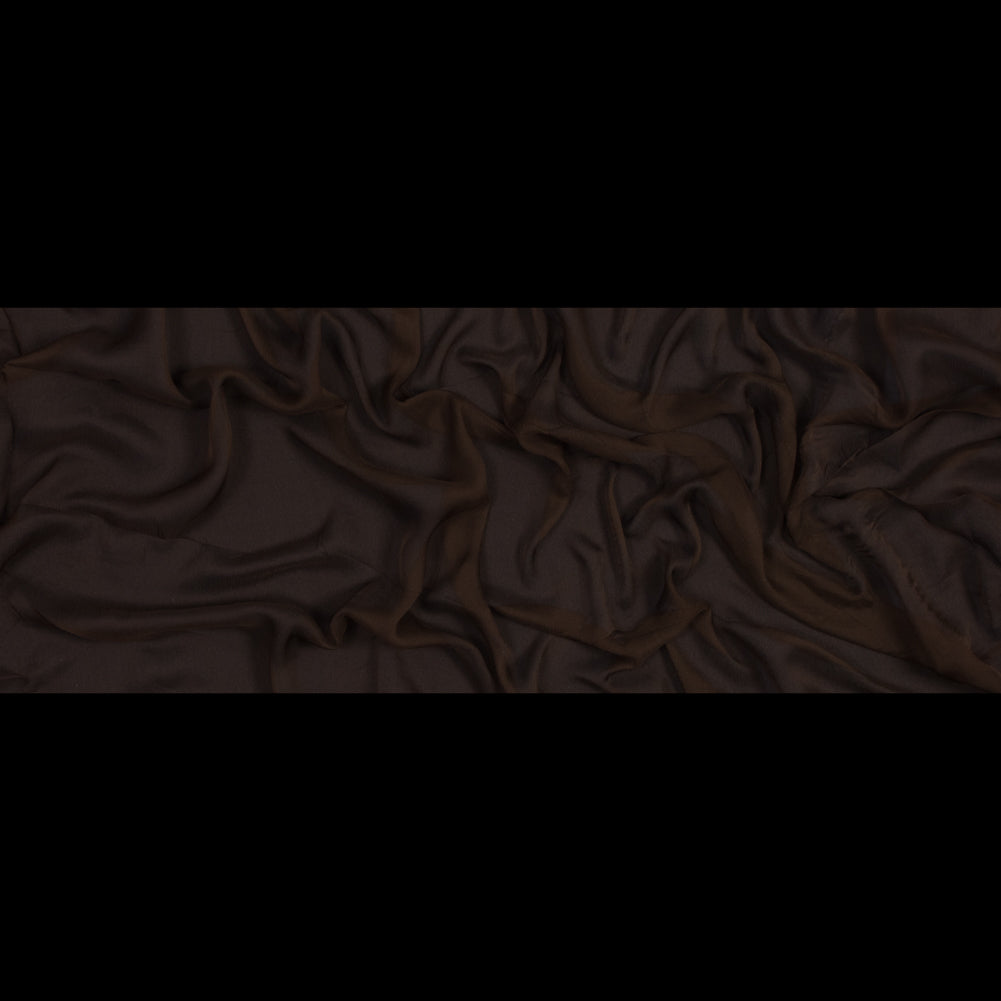 Chocolate Crinkled Silk Chiffon Folded Chocolate Crinkled Silk Chiffon Folded