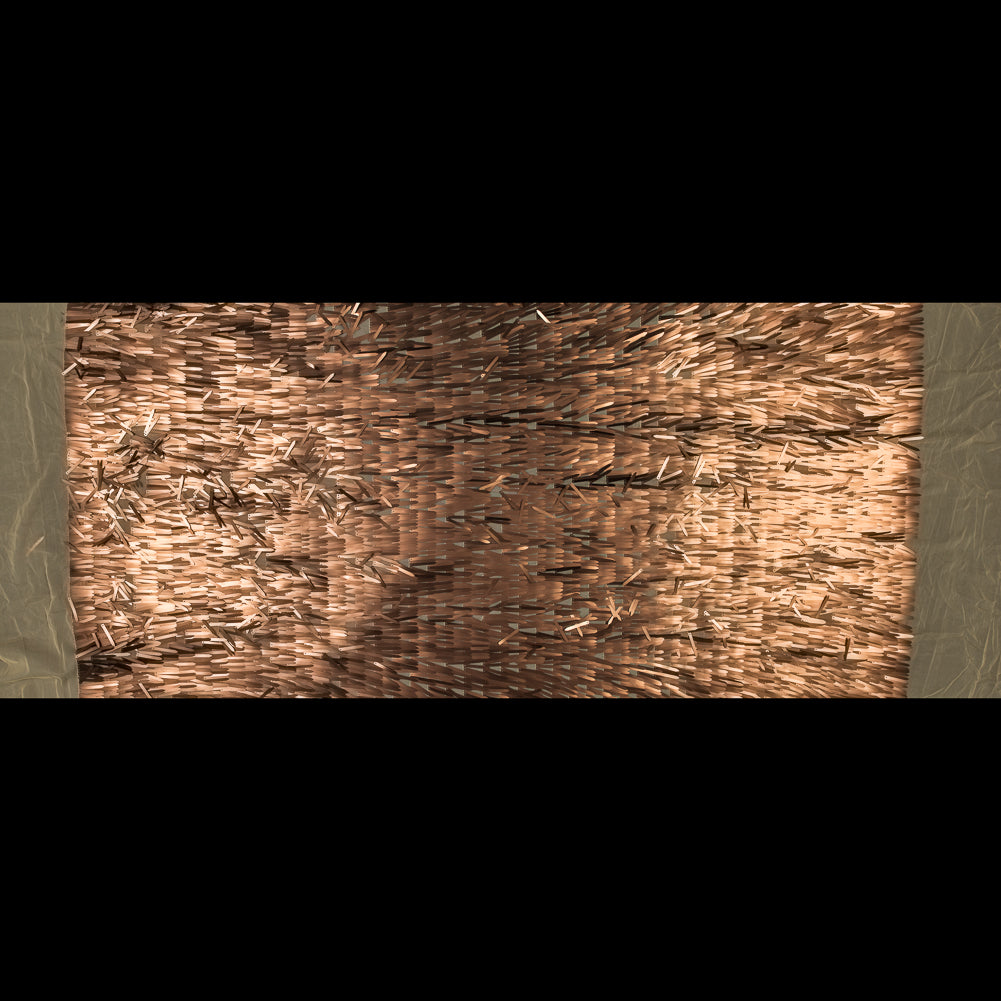 Soft Tulle with Fringe Sequins - Dull Gold - Phryne Collection Folded Soft Tulle with Fringe Sequins - Dull Gold - Phryne Collection Folded