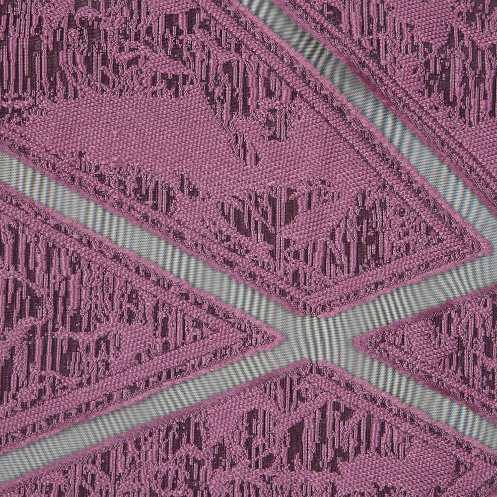 Pink Geometric Burnout Jacquard Full Pink Geometric Burnout Jacquard Full