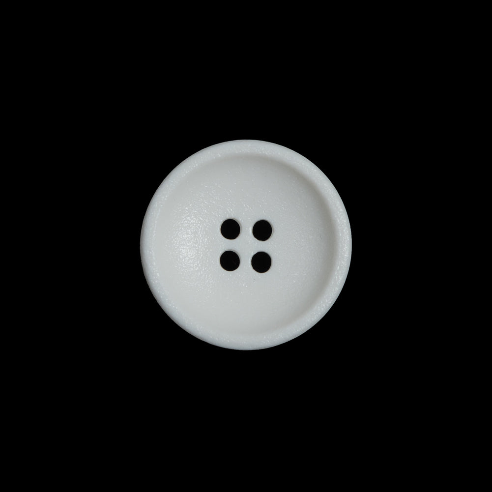 White Plastic 4-Hole Button - 28L/18mm White Plastic 4-Hole Button - 28L/18mm