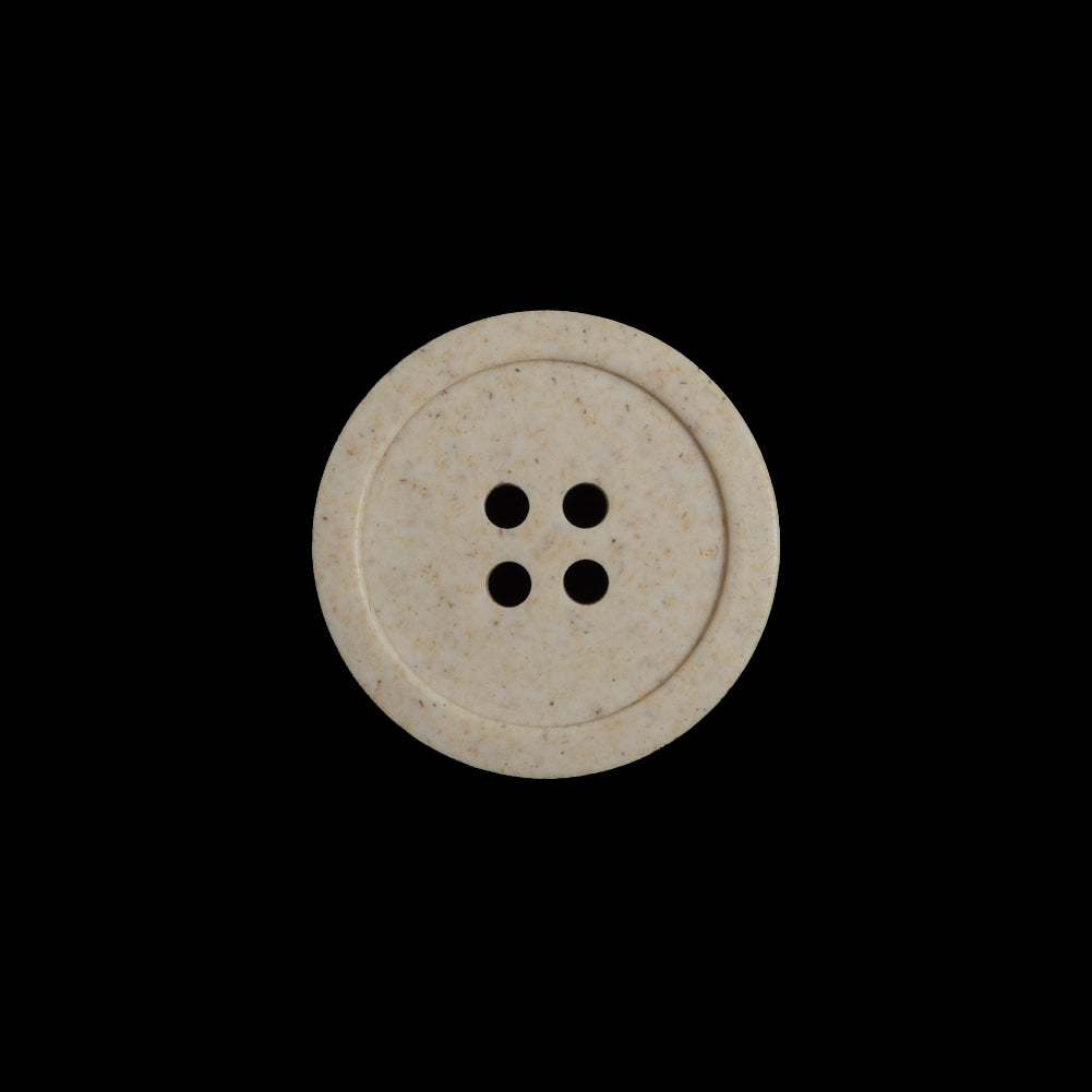 French Beige Speckled 4-Hole Button - 28L/18mm French Beige Speckled 4-Hole Button - 28L/18mm