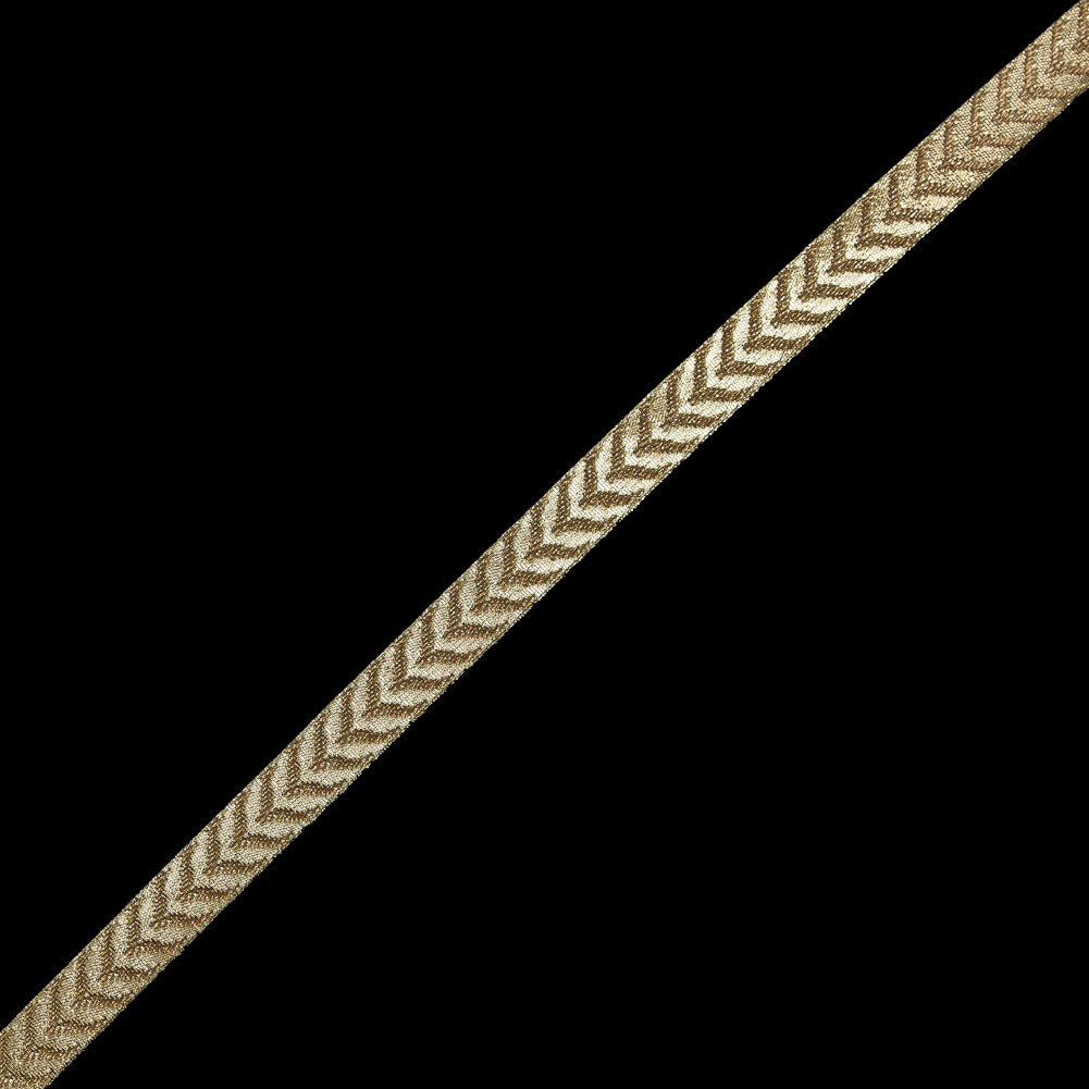 Metallic Gold Jacquard Ribbon - 0.5" Metallic Gold Jacquard Ribbon - 0.5"