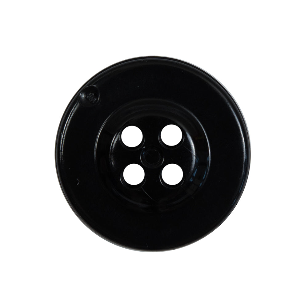 Black Plastic Anchor 4-Hole Button - 40L/25.5mm Detail Black Plastic Anchor 4-Hole Button - 40L/25.5mm Detail
