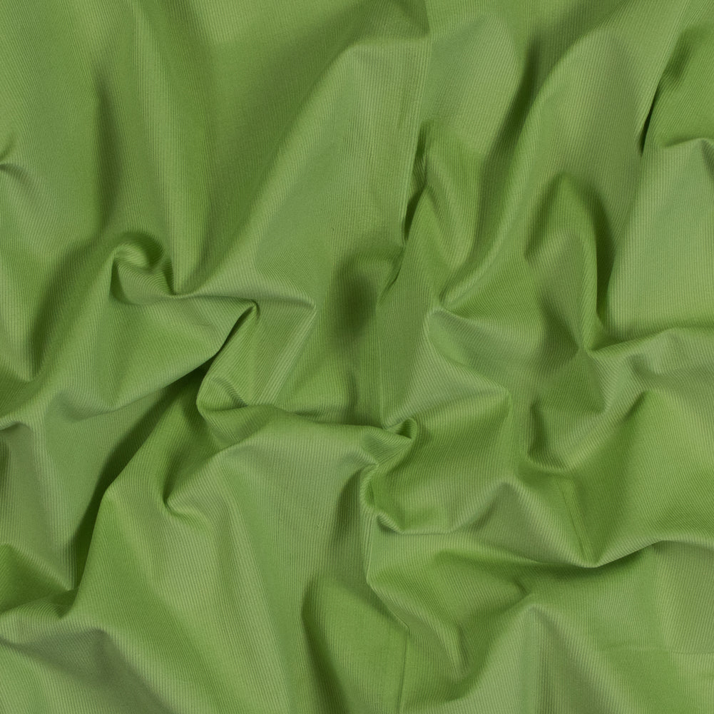 Featherwale Cotton Corduroy - Limelight Green - Dawn Collection Featherwale Cotton Corduroy - Limelight Green - Dawn Collection