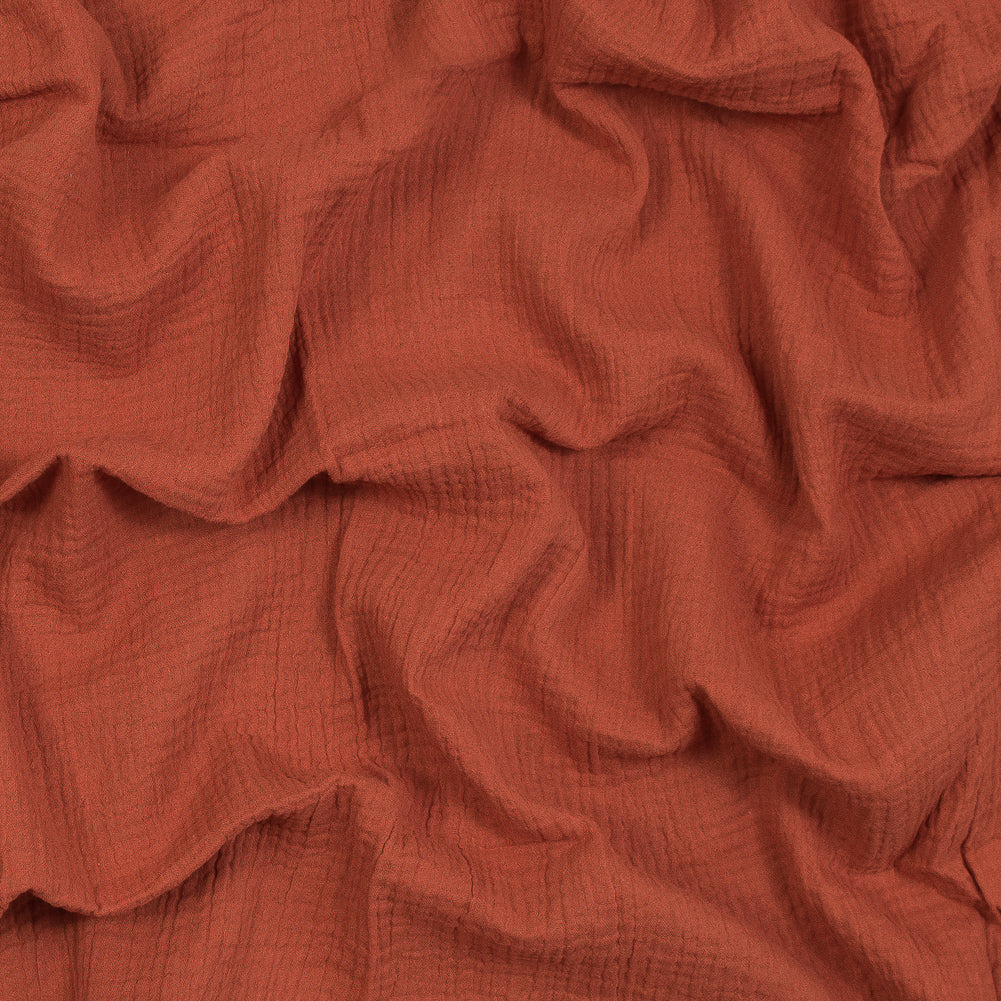 Double Cotton Gauze - Orange Rust - Talamanca Collection Double Cotton Gauze - Orange Rust - Talamanca Collection
