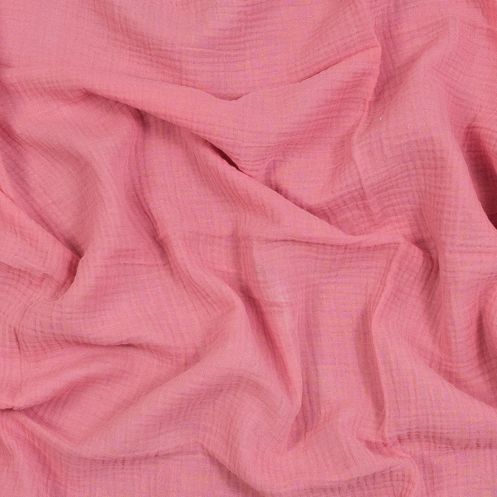 Double Cotton Gauze - Geranium Pink - Talamanca Collection Double Cotton Gauze - Geranium Pink - Talamanca Collection