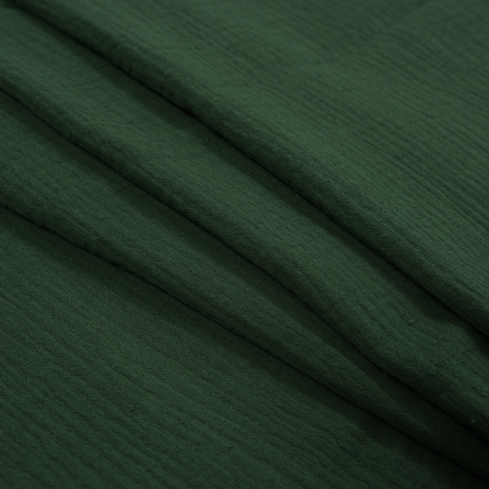 Double Cotton Gauze - Hunter Green - Talamanca Collection Detail Double Cotton Gauze - Hunter Green - Talamanca Collection Detail